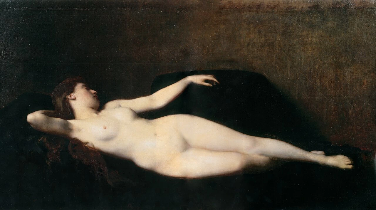 Donna sul divano - Musée des Beaux, Arts de Mulhouse